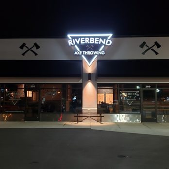 Riverbend Axe Throwing - the front of the building - Axe Throwing Near Me - East Alton, Illinois Riverbend Axe Throwing - the front of the building - Axe Throwing Near Me - East Alton, Illinois