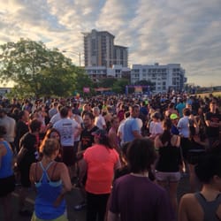 Silicon Labs Sunshine Run 5k 10k and Kids K - Starting line chute.