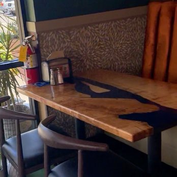 The Mustard Seed - Look at this beauty! There's another table that looks like the ocean - Vegan Near Me - Cerritos, California The Mustard Seed - Look at this beauty! There's another table that looks like the ocean - Vegan Near Me - Cerritos, California