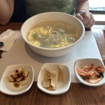 Soban Korea - Duck Mandu Gook (Soup with Rice Cakes) - Korean Near Me - Evanston, Illinois Soban Korea - Duck Mandu Gook (Soup with Rice Cakes) - Korean Near Me - Evanston, Illinois