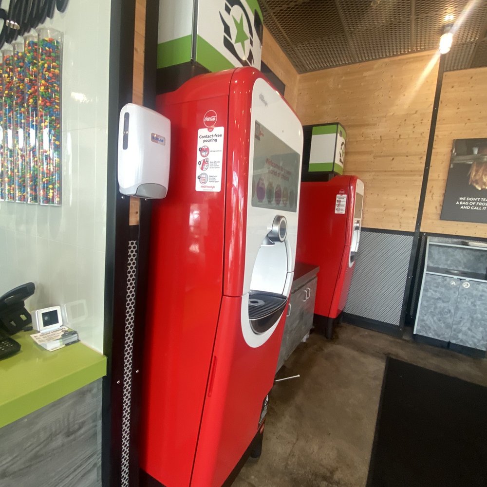 BurgerFi - soda area - Burgers Near Me - Delray Beach, Florida BurgerFi - soda area - Burgers Near Me - Delray Beach, Florida