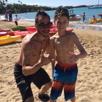 Waikoloa Coast Divers - Wesley and our 10 year old son after the dive! - Scuba Diving Near Me Waikoloa Coast Divers - Wesley and our 10 year old son after the dive! - Scuba Diving Near Me