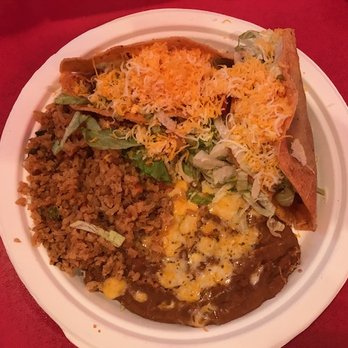 Julio's Too - 2 Shredded beef tacos and rice and beans - Mexican Near Me - Scottsdale, Arizona