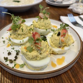 Hook & Anchor - Lobster Deviled Eggs - Seafood Near Me - Costa Mesa, California