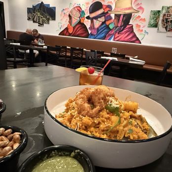 Inka Grill - Arroz con Mariscos - Peruvian Paella, was amazing! - Peruvian Near Me - Greensboro, North Carolina Inka Grill - Arroz con Mariscos - Peruvian Paella, was amazing! - Peruvian Near Me - Greensboro, North Carolina