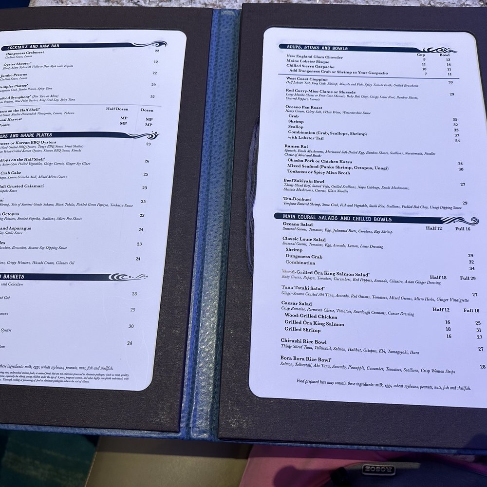 Oceano - Menu - Seafood Near Me - Reno, Nevada Oceano - Menu - Seafood Near Me - Reno, Nevada