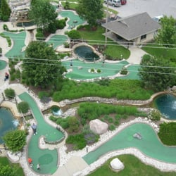 Duck Creek Golf Center - Aerial View of our miniature golf.