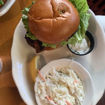 Thirsty Whale - Blackened salmon sandwich - American Near Me - Bar Harbor, Maine