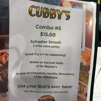 Cubby's - Lunch specials - Burgers Near Me - Manhattan, New York
