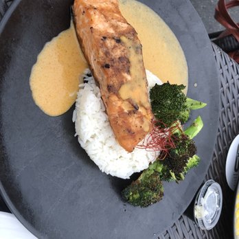 618 - Salmon with red Thai curry - New American Near Me - Freehold Borough, New Jersey 618 - Salmon with red Thai curry - New American Near Me - Freehold Borough, New Jersey