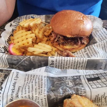 The Fifth Local Eatery And Alehouse - Pulled pork w/ waffle fries - Burgers Near Me - Johnstown, Pennsylvania The Fifth Local Eatery And Alehouse - Pulled pork w/ waffle fries - Burgers Near Me - Johnstown, Pennsylvania