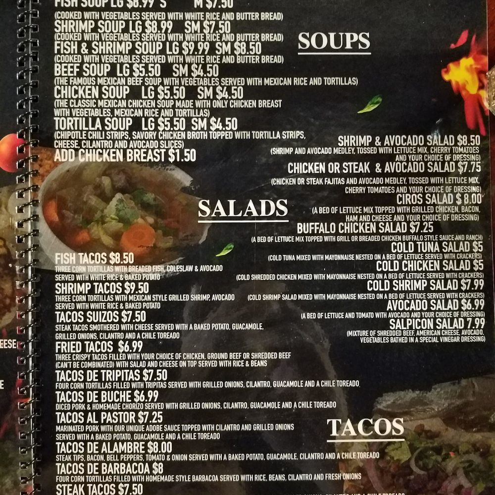 Ciro's Bar & Kitchen - Menu - Seafood Near Me - El Paso, Texas