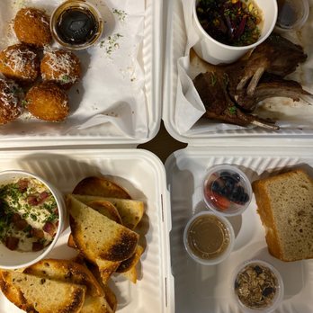 Black Walnut - Shrimp & Grits Balls / New Zealand Lamb Baked Chèvre/ Black Walnut Cake - New American Near Me - Oklahoma City, Oklahoma Black Walnut - Shrimp & Grits Balls / New Zealand Lamb Baked Chèvre/ Black Walnut Cake - New American Near Me - Oklahoma City, Oklahoma