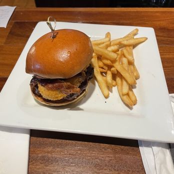 Murphy's Pub - Cowboy Burger with fries - Irish Near Me - Agawam, Massachusetts