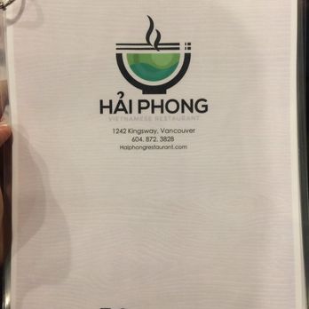 Hai Phong Vietnamese Restaurant - Menu - Vietnamese Near Me - Vancouver, British Columbia Hai Phong Vietnamese Restaurant - Menu - Vietnamese Near Me - Vancouver, British Columbia