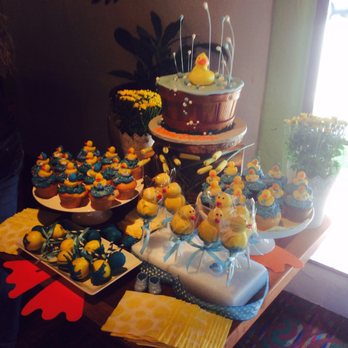 Pin Up Cakes - Rubber ducky cake and cupcakes for rubber ducky theme - Patisserie/Cake Shop Near Me - Whittier, California Pin Up Cakes - Rubber ducky cake and cupcakes for rubber ducky theme - Patisserie/Cake Shop Near Me - Whittier, California