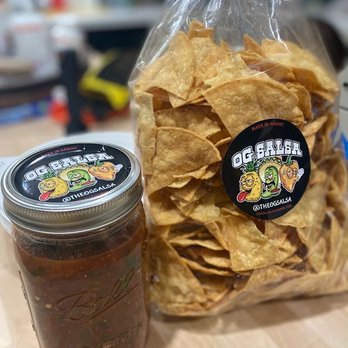 OG Salsa - a bag of chips and a jar of salsa - Farmers Market Near Me - Honolulu, Hawaii