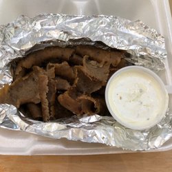 Little Greek Fresh Grill - Shaved lamb with Taziki sauce
