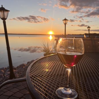 Lakeside Ballroom - Patio sunset - American Near Me - Glenwood, Minnesota