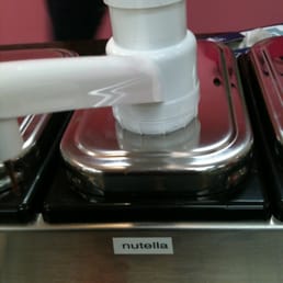 They have nutella on tap. They have nutella on tap.