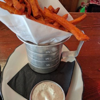 Moonshine Grill - Crunchy and well seasoned sweet potato fries - Southern Near Me - Austin, Texas