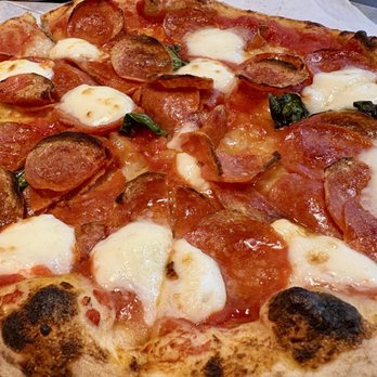 Fiamma Pizza Company - Margherita pizza with pepperoni added. - Pizza Near Me - Chattanooga, Tennessee Fiamma Pizza Company - Margherita pizza with pepperoni added. - Pizza Near Me - Chattanooga, Tennessee