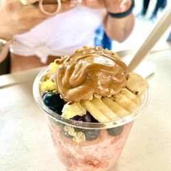 Frubae -  Oh My Goodness Kids - 'Bae Bowl topped with fresh fruits, granola & peanut butter