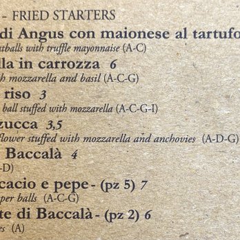 Trattoria Vecchia Roma - FRITTI - FRIED STARTERS - Roman Near Me - Rome, RM Trattoria Vecchia Roma - FRITTI - FRIED STARTERS - Roman Near Me - Rome, RM