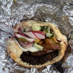 Sabich with falafel Sabich with falafel