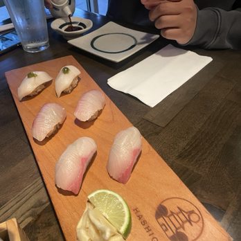 Hashi Gawa - Walu, Amberjack, and Hamachi Nigiri - Japanese Near Me - Alameda, California