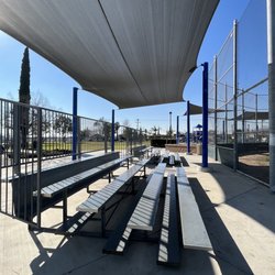 Bud Bender Park - Covered bleachers