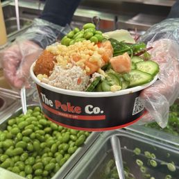 My Small Poke Bowl (2 Scoops) is heaping with goodness!
