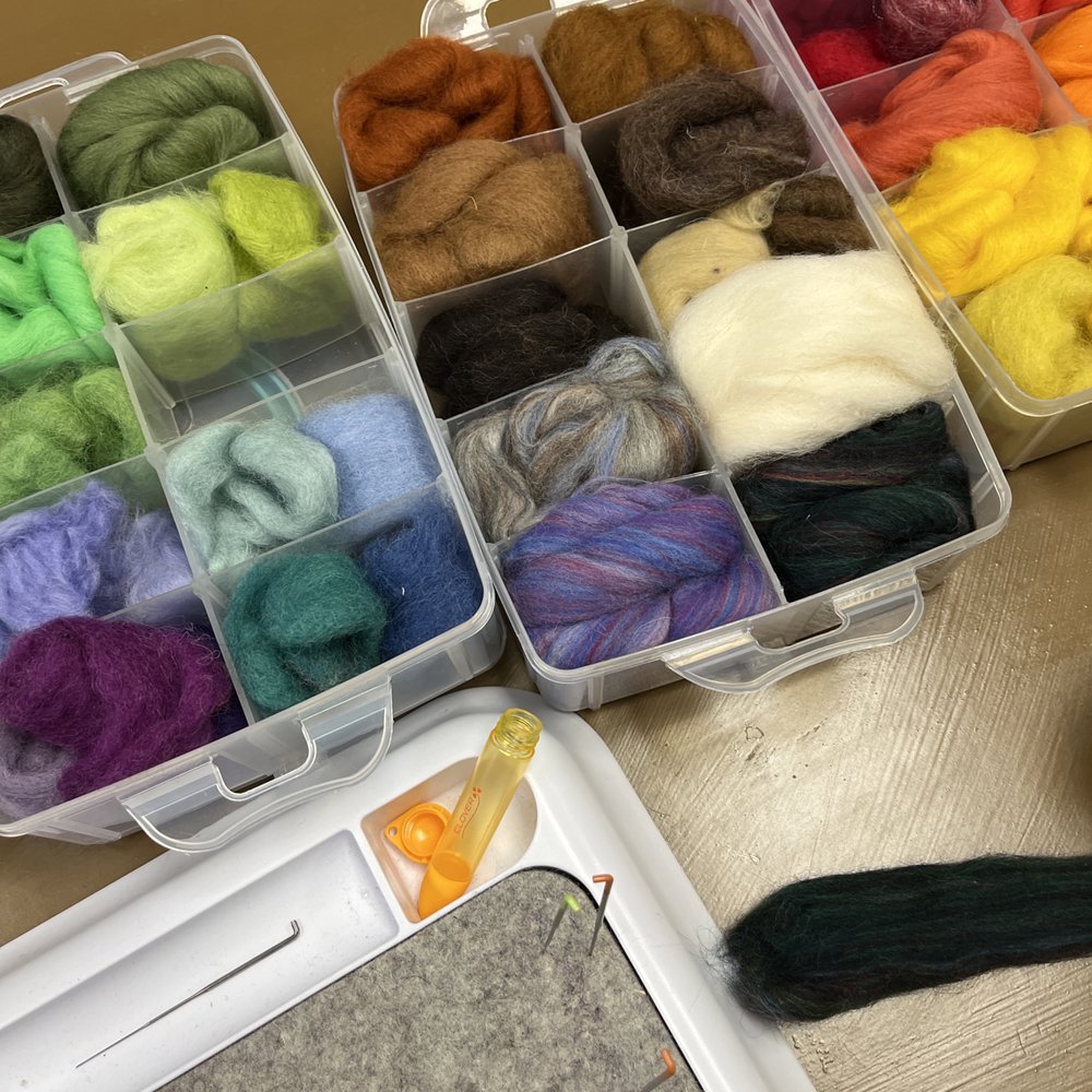 Growing Up Lulu Fiber Arts - Needle felting wool - Embroidery & Crochet Near Me - Sergeant Bluff, Iowa