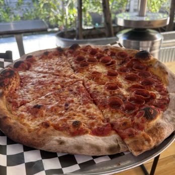 Ozzy's Apizza - Half cheese and half pepperoni - Pizza Near Me - Glendale, California Ozzy's Apizza - Half cheese and half pepperoni - Pizza Near Me - Glendale, California