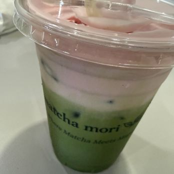 Matcha Mori - Fresh Strawberry Matcha Latte - Desserts Near Me - Mountain View, California