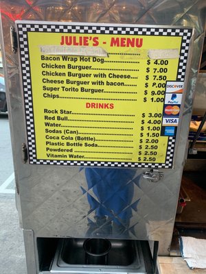 Menu photo 1 Julie's Hot Dogs San Francisco, CA