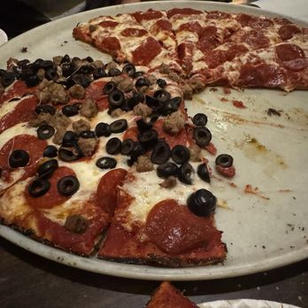 Boulevard Pizza - Couldn't wait, had to enjoy a slice or two before taking the shot. - Pizza Near Me - Sparks, Nevada Boulevard Pizza - Couldn't wait, had to enjoy a slice or two before taking the shot. - Pizza Near Me - Sparks, Nevada