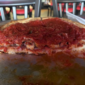 Carmines Pie House - Deep dish Chicago style pizza 10" which was way more than I could eat. - Pizza Near Me - Jacksonville, Florida Carmines Pie House - Deep dish Chicago style pizza 10" which was way more than I could eat. - Pizza Near Me - Jacksonville, Florida