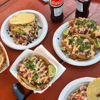 El Marisquero Seafood - Baja fried fish tacos. - Food Trucks Near Me - Austin, Texas