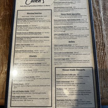 Callen's Restaurant - Menu - New American Near Me - Coupeville, Washington Callen's Restaurant - Menu - New American Near Me - Coupeville, Washington