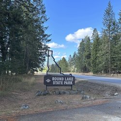 Round Lake State Park - Entrance. Be prepared to pay a fee for out of state visitors