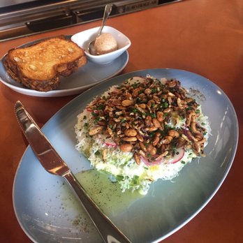 Aloette - The iceberg wedge and complimentary toast. - French Near Me - Toronto, Ontario
