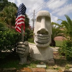 Warwick Robert S, DDS - Look for the Easter Island statues in front of our office to be dressed for special occasions.