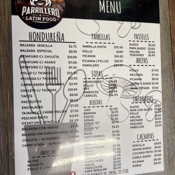Parrillero Catracho - Menú, buenas opciones