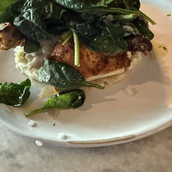 Quince Riverside - Chicken with spinach and mashed potatoes - Desserts Near Me - Fort Worth, Texas Quince Riverside - Chicken with spinach and mashed potatoes - Desserts Near Me - Fort Worth, Texas