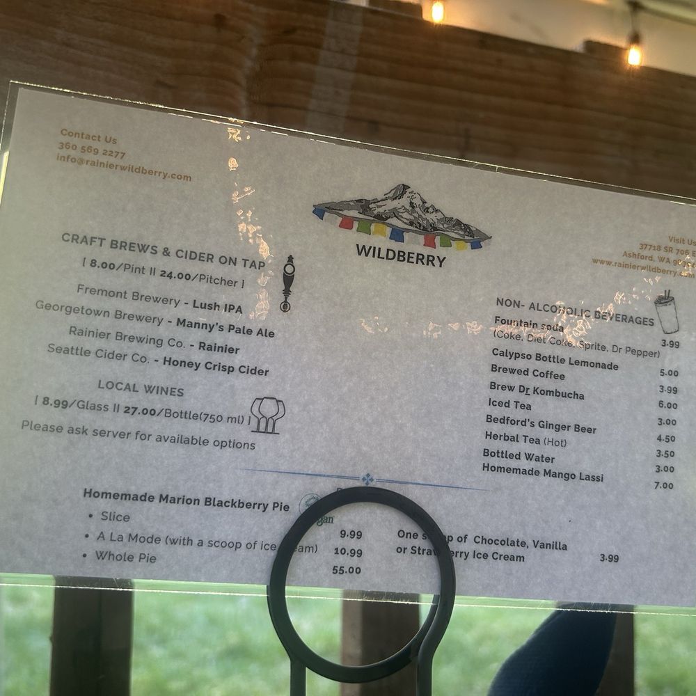 Wildberry Restaurant - Menu: 05-03-2026 (3/3) - American Near Me - Ashford, Washington Wildberry Restaurant - Menu: 05-03-2026 (3/3) - American Near Me - Ashford, Washington