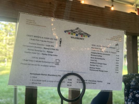 Menu photo 1 Wildberry Restaurant Ashford, WA Menu photo 1 Wildberry Restaurant Ashford, WA
