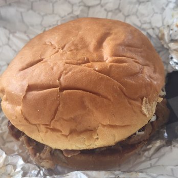 Alamo BBQ - A terrible picture of a delicious pulled pork sandwich. - Barbeque Near Me - Richmond, Virginia Alamo BBQ - A terrible picture of a delicious pulled pork sandwich. - Barbeque Near Me - Richmond, Virginia