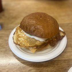 Breakfast By Salt’s Cure - Sausage and egg sandwich