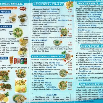 Pho Nasa - menu pg 2 - Vietnamese Near Me - Houston, Texas